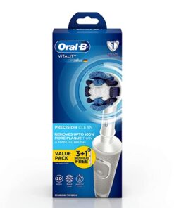 Oral B Vitality Criss Cross Electric Rechargeable Toothbrush With 3+1 Free Refill