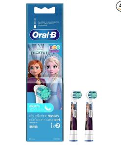 Oral B Kids Electric Rechargeable Toothbrush Heads Replacement Refills, Featuring Disney Frozen Characters (Pack Of 2)