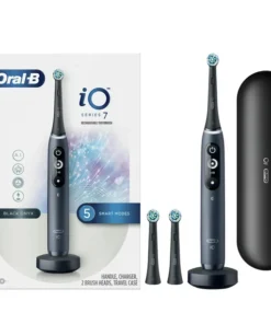 Oral-B IO Series 7 Electric Toothbrush With 2 Brush Heads, Black Onyx