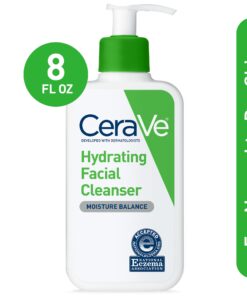 CeraVe Hydrating Facial Cleanser, Face Wash With Hyaluronic Acid For Normal To Dry Skin, 8 Fl Oz
