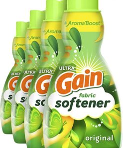 Gain Laundry Fabric Softener Liquid, Original Scent, 41 Fl Oz, 48 Loads, He Compatible, Pack Of 4, (Packaging May Vary)