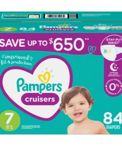 Pampers Cruisers All Night Protection Diapers, Size 7, 84 Ct.