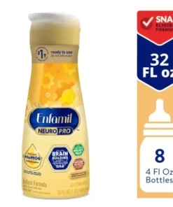 Enfamil NeuroPro Baby Formula, Triple Prebiotic Immune Blend With 2’FL HMO & Expert Recommended Omega-3 DHA, Inspired By Breast Milk, Non-GMO, Ready-To-Use Liquid, 32 Fl Oz