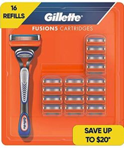 Gillette Fusion5 Men’s Razor Blade Refills, 16 Cartridges