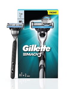 GILLETTE Mach 3 Shaving Razor (Handle + 2 Cartridge)