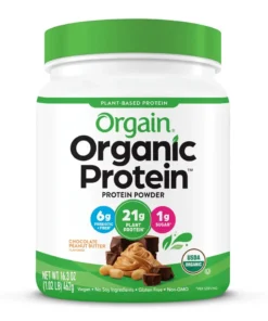 Orgain Organic Vegan Protein Powder, Chocolate Peanut Butter, 21g Protein, 1.02lb