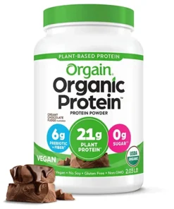 Orgain Organic Vegan Protein Powder, Creamy Chocolate Fudge – 21g Of Plant Based Protein
