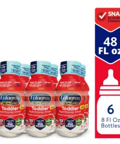 Enfagrow NeuroPro Toddler Nutritional Drink, Omega-3 DHA, Prebiotics & Non-GMO, Natural Milk Flavor Ready-To-Feed Liquid 8 Fl Oz, Bottle (6 Bottles)