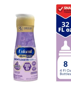 Enfamil NeuroPro Gentlease Baby Formula, Brain-Building Nutrition, Clinically Proven To Reduce Fussiness, Gas & Crying In 24 Hours, Ready-To-Use Bottle, 32 Fl Oz